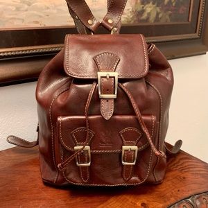 Backpack Genuine Italian Leather - Florenc…